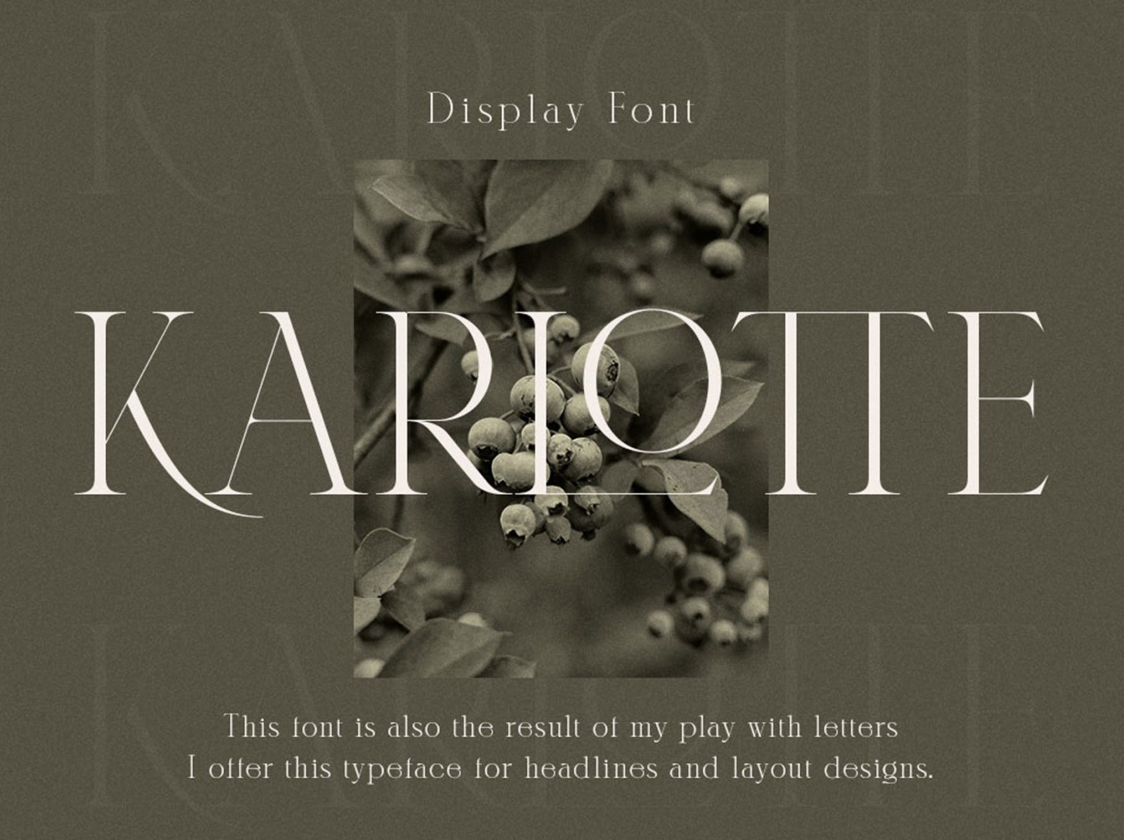 Karlotte - Elegant Serif Font