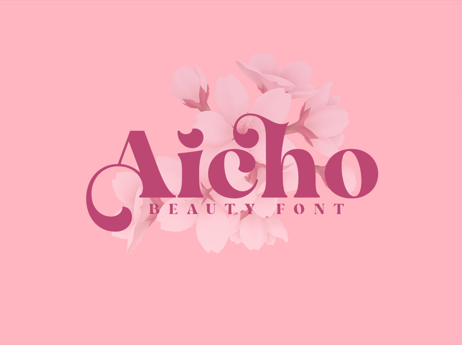 Aicho Beauty Font app beauty branding design display elegant font graphic design illustration logo serif typography ui ux vector