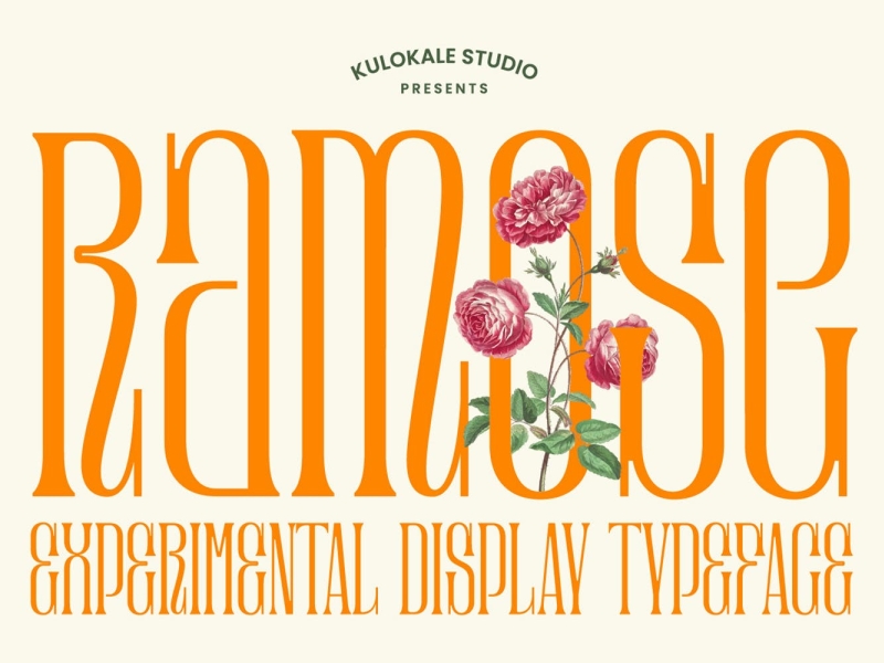 Ramose - Classic Display Font app branding classic classy design display display font font graphic design illustration logo ramose typography ui ux vector vintage