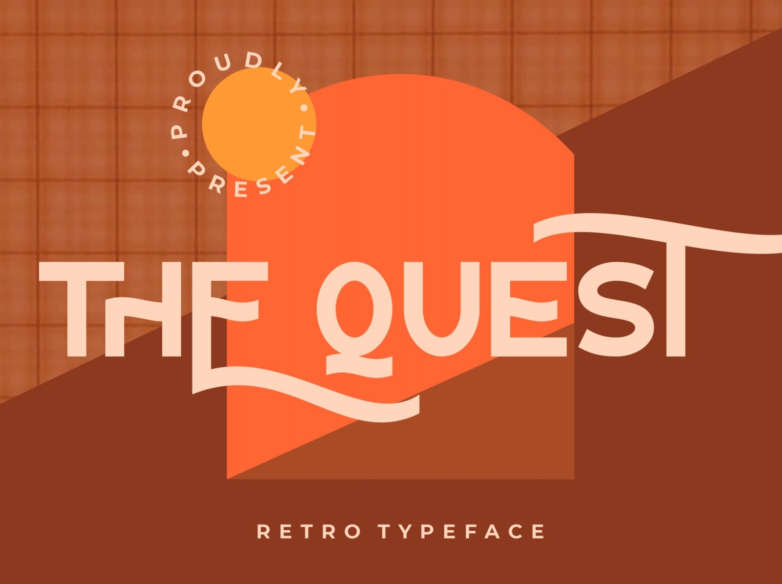 The Quest Retro Typeface app branding classy design display font graphic design handwritten illustration logo retro serif typeface typography ui ux vector