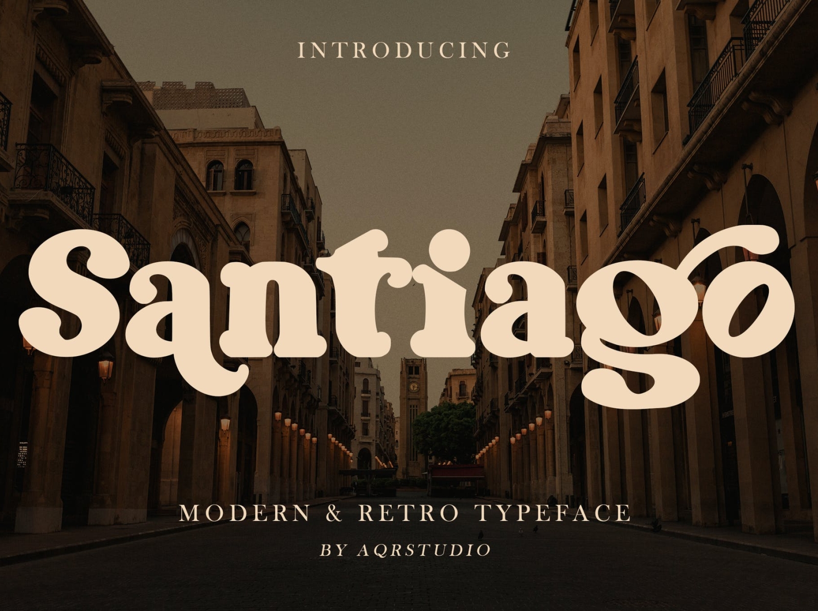 Santiago Retro Typeface