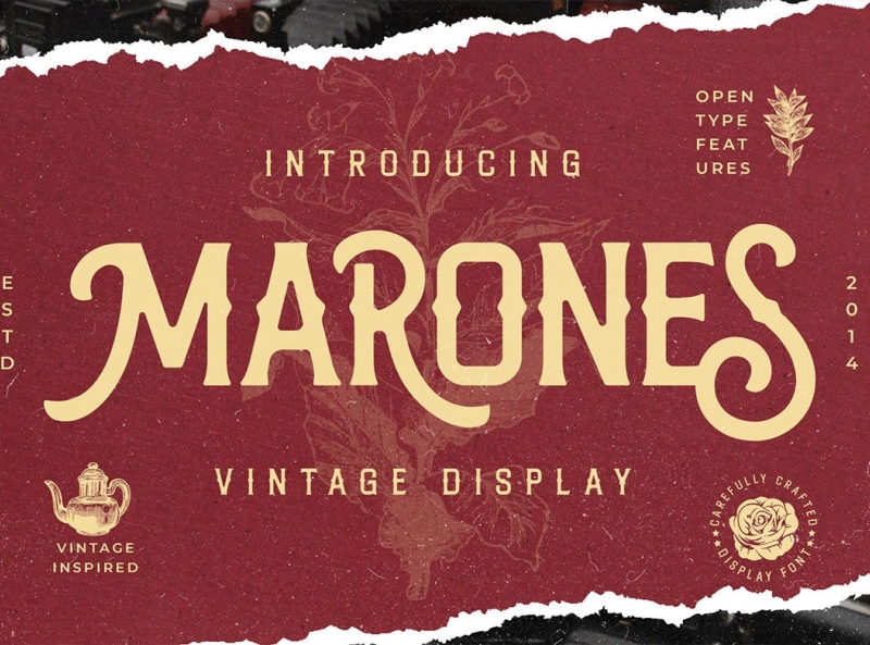 Marones Display Font