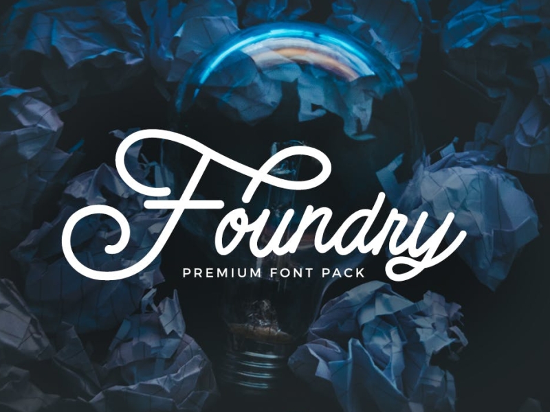 Foundry - Font Pack app branding design display font graphic design handwritten illustration logo script serif typography ui ux vector