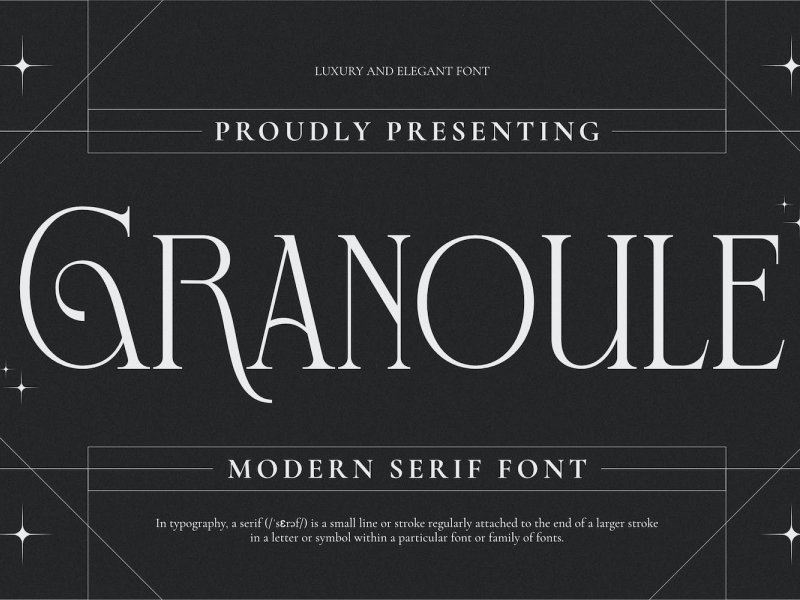 Granoule Font app branding design display display font font graphic design illustration logo serif typeface typography ui ux vector