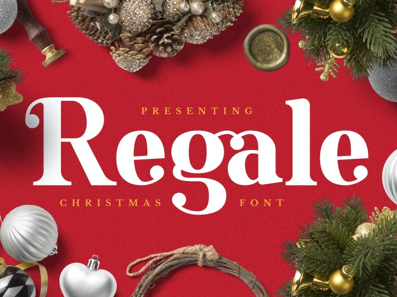 Regale Font app branding christmas design display display font font graphic design holiday illustration logo serif typeface typography ui ux vector