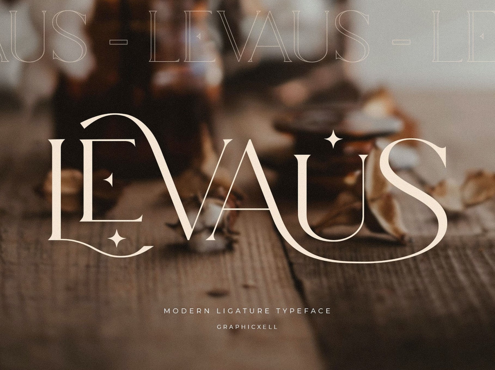 Levaus Ligature Font app branding design display font graphic design illustration ligature logo modern serif typeface typography ui ux vector vintage