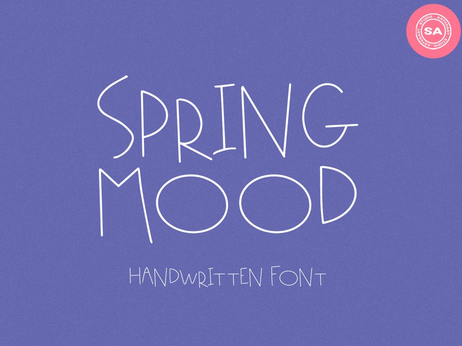 Spring Mood - Handwritten Font app branding design display font graphic design illustration logo serif spring typeface typography ui ux vector
