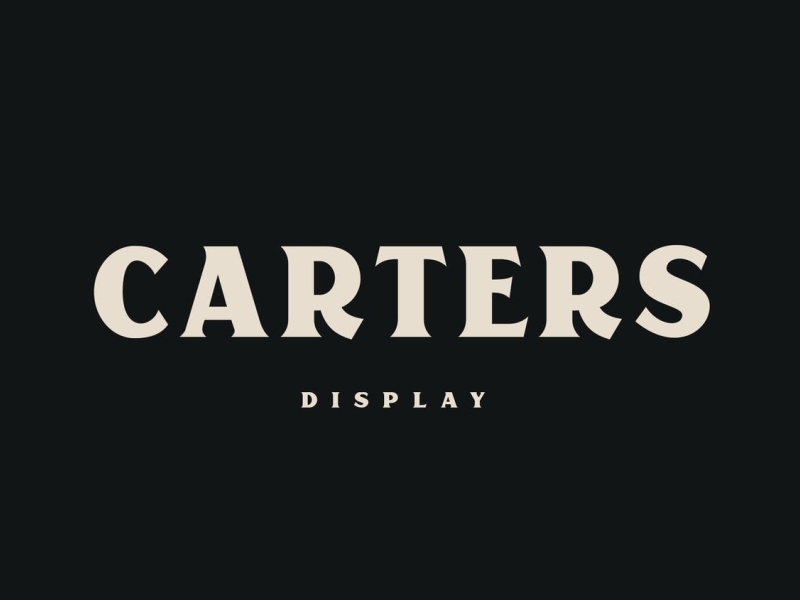 Carters Display Typeface app branding design display font graphic design illustration logo serif typeface typography ui ux vector vintage