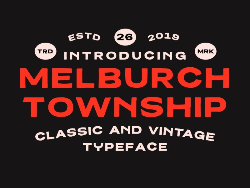 Melburch Vintage Font