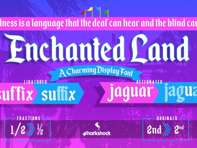 Enchanted Land Font app branding design display font graphic design illustration kids kids font logo serif typeface typography ui ux vector