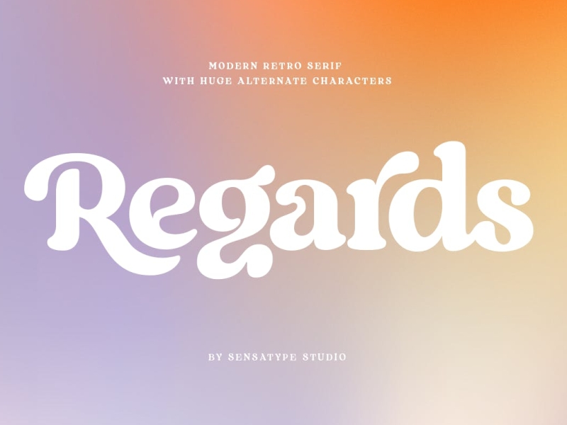 Regards - Display Font