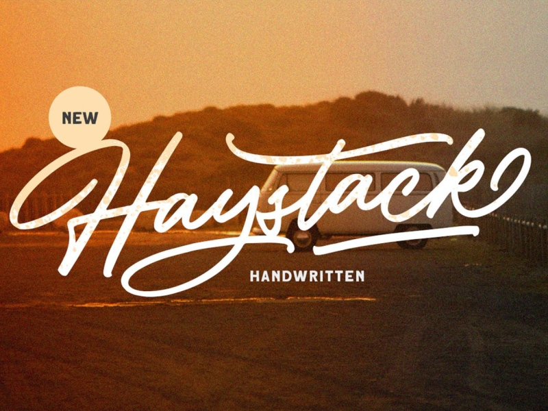 Hay-stack app apparel branding design display font graphic design handwritten illustration logo serif typeface typography ui ux vector vintage