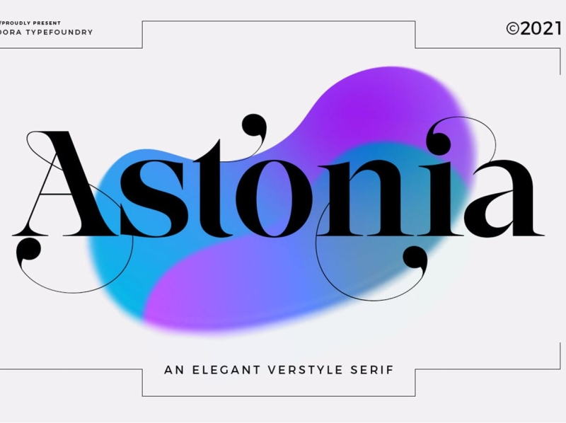 Astonnia Display Font