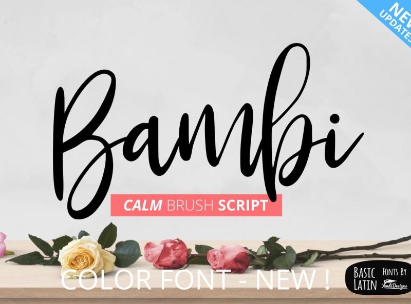 Bambi - Brush Fonts app branding brush design display elegant font graphic design illustration logo script serif typeface typography ui ux vector