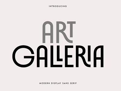 Art-Galleria Display Font art branding design display font graphic design illustration ligature serif typeface typography vintage
