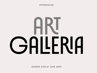 Art-Galleria Display Font