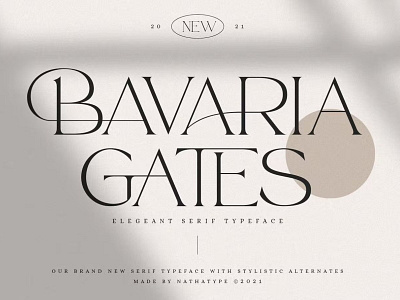 Bavaria Gates - Serif Font