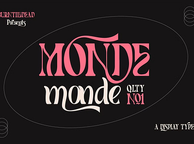 Monnde Font branding design display font graphic design illustration logo serif typeface typography