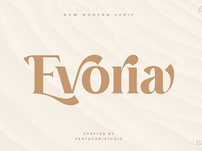 Evoria - Modern Serif Font branding design display font graphic design illustration logo serif typeface typography