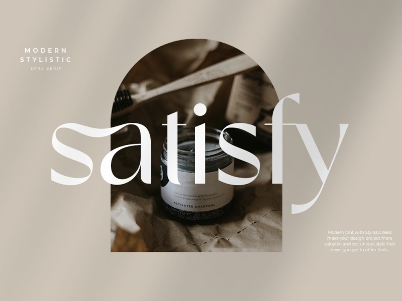 Satisfy - Sans Font branding design display font graphic design illustration logo logo design serif typeface typography