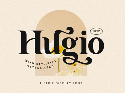 Hugio Display Font branding design display display font font graphic design illustration logo serif typeface typography