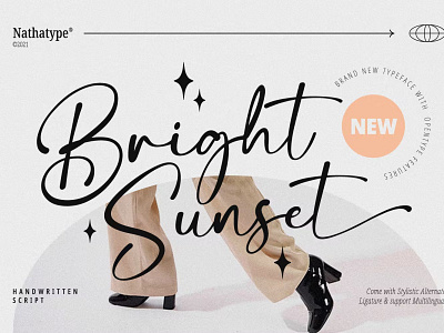 Bright-Sunset Font branding design display display font font graphic design illustration logo serif typeface typography
