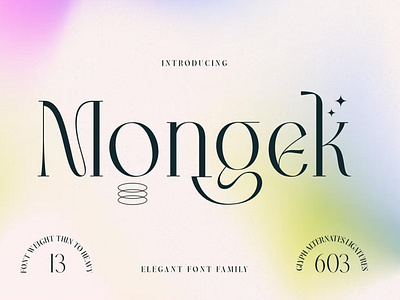 Mongek - Serif Style Font