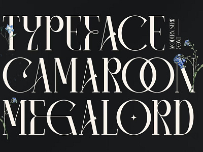 Free Camaron Megalord Font branding design display display font font fonts design graphic design illustration logo modern font serif type design typeface typography