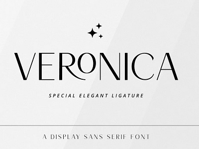 Veronica - Ligature Font branding design display display font font graphic design illustration logo serif typeface typography