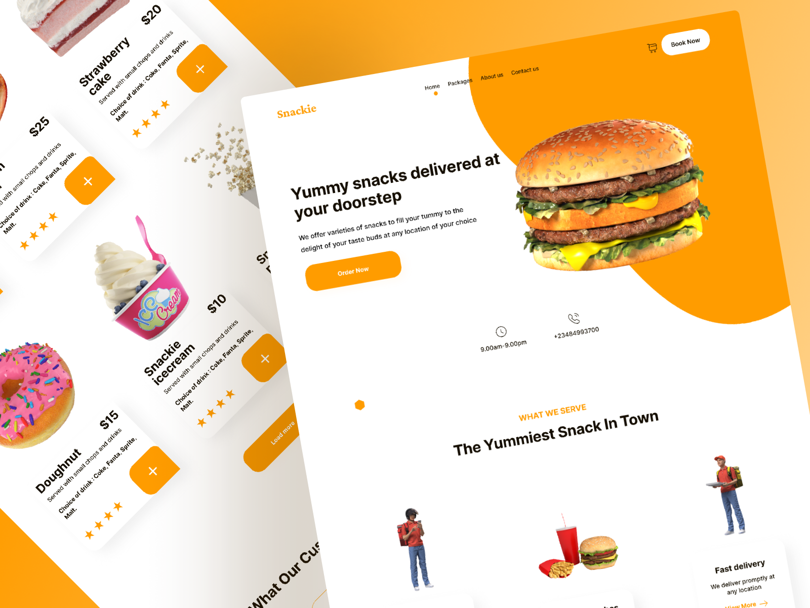 Food Landing Page by Barbara Ikeonyia on Dribbble