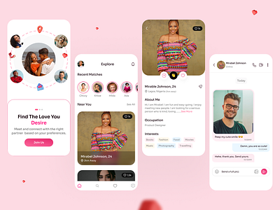 Dating App by Barbara Ikeonyia on Dribbble