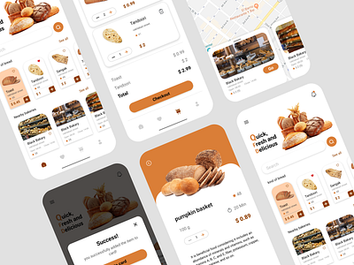 Bakery Shop App android app app application bakery bakery shop branding design figma ios app light theme minimal mobile app modern ui ui design ui ux ux design web app