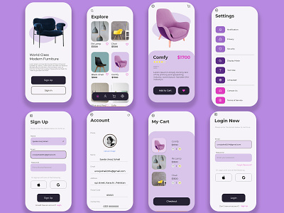 Furniture Shop App Design Concept