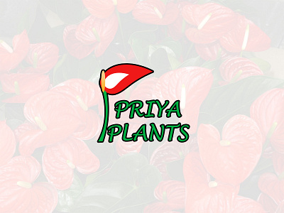 Priya Plants (Sold) adobe photoshop florist graphic design graphics logo logo design photoshop priya plants