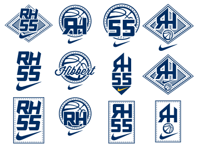 Roy Hibbert Logo Concepts badge basketball logo nike pacers shoes typography