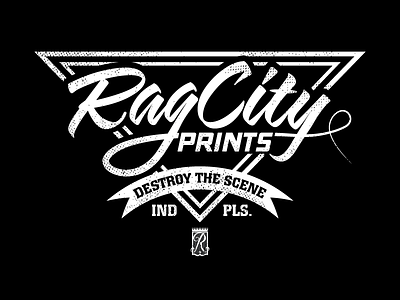 Rag City DTS Tee indiana screen print t shirt tee typography