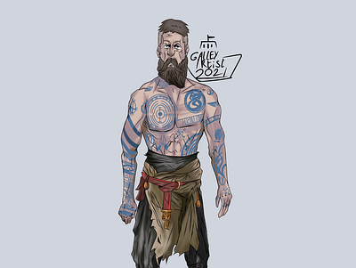 Baldur Stranger Fanart character design design god of war graphic design illustration