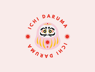 Ichi Daruma, playful and fun branding design branding design graphic design illustration logo vector