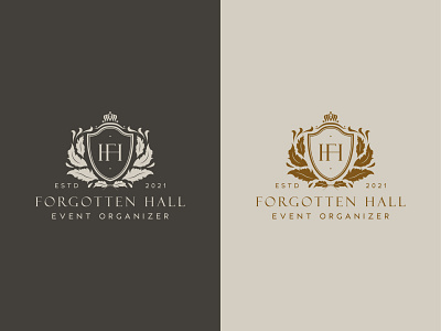 Forgotten Hall Logo Design branding design graphic design illustration logo typography vector