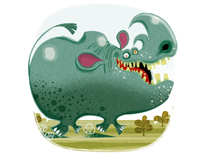 Rampaging Rhino! animals beast character charge childrens book humor nature retro rhino rhinoceros wildlife