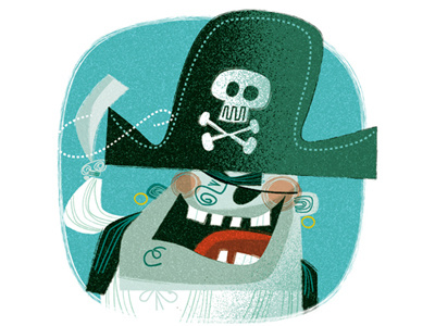 Pirate character childrens book fantasy fun hat humor pirate pop culture retro
