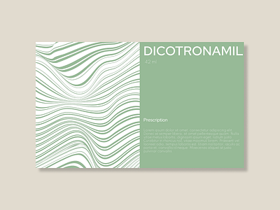 Minimalist label design illustration portfolio typography