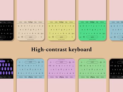 High-Contrast Keyboard design illustration portfolio typography ui ux vector web design
