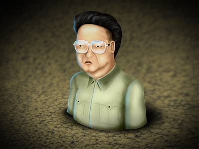 Kim Jong il dictacon dictator icon kim jong il north korea