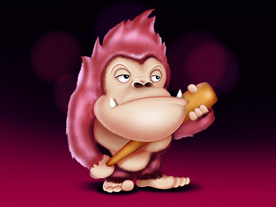 heavy hitman monkey animal character gorilla hitman monkey icon phig