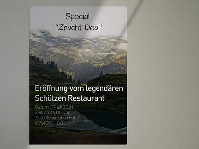 Eröffnung vom legendären Schützen Restaurant poster