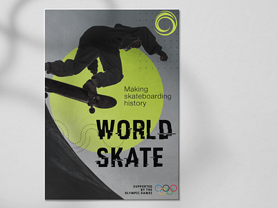 Flyer for Scating School design flyer flyer design graphic design olympic games skate