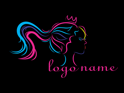 Female beauty logo