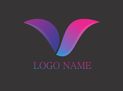 V logo design logo