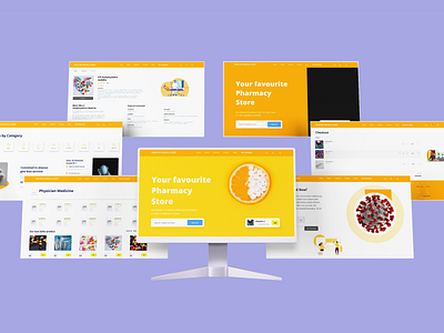 Pharmacy Ordering Web Design charity web app dashboard design ecommerce figma graphic design medicine pharmacy ui uiux web